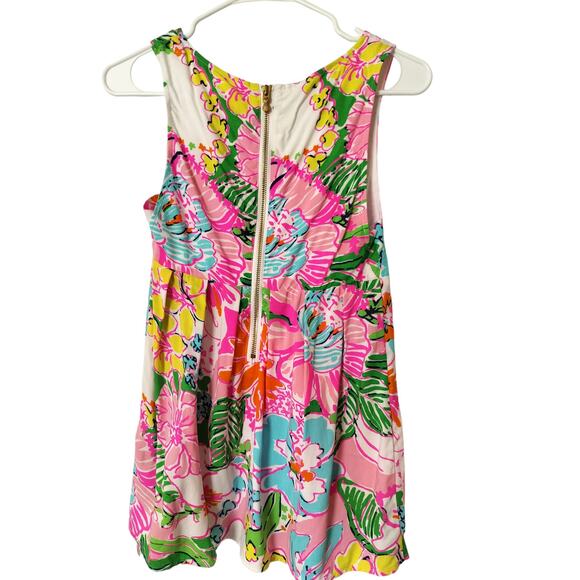 Lilly Pulitzer fot target floral multicolor V-ncek sleeveles tank top size XS - Picture 5 of 11